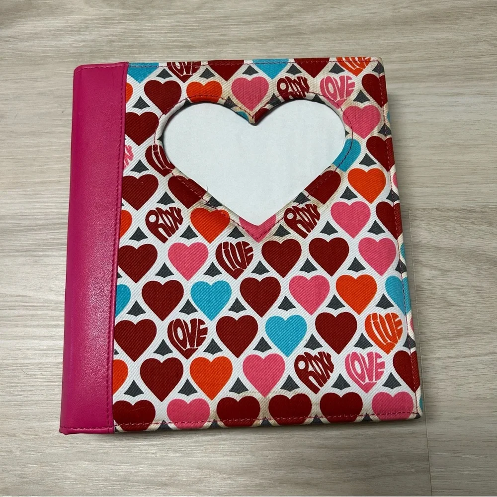 Roxy pink red blue hearts love photo album - Picture 1 of 11